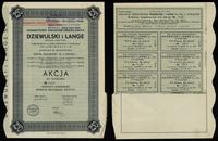 akcja na okaziciela o wartości 250 złotych 1937,