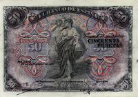 50 peset 24.09.1906, po konserwacji, Pick 58,a