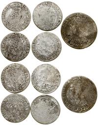 Polska, zestaw 5 monet, 1662–1664