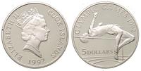 5 dolarów 1992, Olimpiada w Sydney - skok wzwyż,