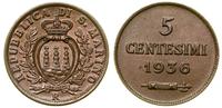 San Marino, 5 centesimi, 1936