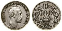 10 öre 1870, Sztokholm, srebro próby 750, KM 710