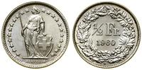 Szwajcaria, 1/2 franka, 1960