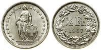 Szwajcaria, 1/2 franka, 1957