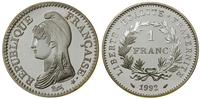 Francja, 1 frank, 1992