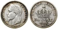 Francja, 50 centymów, 1868