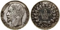 Francja, 5 franków, 1852 A