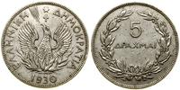 Grecja, 5 drachm, 1930