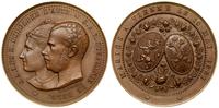 Austria, medal ślubny arcyksięcia Rudolfa i księżniczki Stefanii Klotyldy, 1881