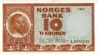 10 koron 1967, Pick 31d