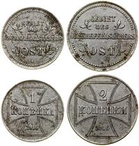 Polska, zestaw: 1 i 2 kopiejki, 1916 A