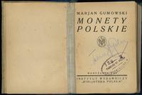 wydawnictwa polskie, Gumowski Marian – Monety Polskie, Warszawa 1924