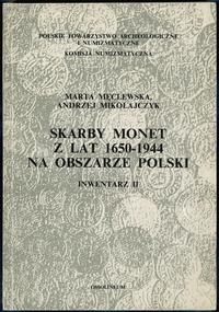 wydawnictwa polskie, Męclewska Marta, Mikołajczyk Andrzej – Skarby monet z lat 1650-1944 na obs..