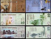 tereny Arktyki, zestaw 14 banknotów