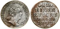 Niemcy, 1/12 talara, 1753 A