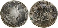 Francja, 1/2 écu aux insignes, data nieczytelna (1701?)