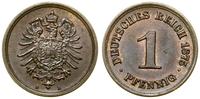 Cesarstwo Niemieckie, 1 fenig, 1875 B