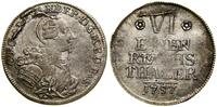 Niemcy, 1/6 talara, 1757
