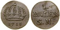 Szwecja, 1 daler, 1715