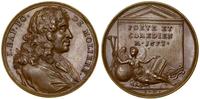 Francja, medal Sławni ludzie epoki Ludwika XIV - Jean Baptiste Poquelin De Moliere (1622-1673), (1723-1724)
