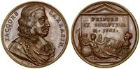 Francja, medal Sławni ludzie epoki Ludwika XIV - Jacques Sarrasin (1592-1660), (1723-1724)