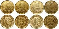 Estonia, zestaw: 4 x 1 korona (restrike), 1990