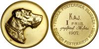 Finlandia, medal Fińskiego Klubu Fox Terriera, 1907