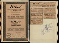 10 akcji po 100 złotych = 1.000 złotych 1934, se