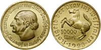 10.000 marek 1923, miedź złocona, 44.8 mm, 32.43