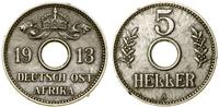 Niemcy, 5 halerzy, 1913 A