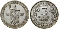 3 marki 1925 J, Hamburg, 1000-lecie przyłączenia