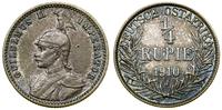 Niemcy, 1/4 rupii, 1910 J