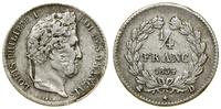 Francja, 1/4 franka, 1834 D
