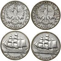 Polska, zestaw 2 x 2 złote, 1936