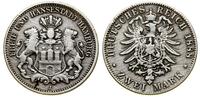 Niemcy, 2 marki, 1888 J