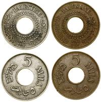 Palestyna, zestaw: 2 x 5 mils, 1927–1942