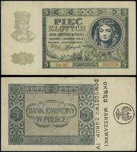 Polska, 5 złotych - z późniejszym nadrukiem, 1.08.1941