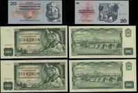 Czechosłowacja, zestaw 3 banknotów, 1961–1970