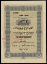 akcja na 10.000 marek  1923, Gdańsk, seria B, nu