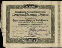 Polska, 50 akcji po 500 marek polskich = 25.000 marek polskich, 1922