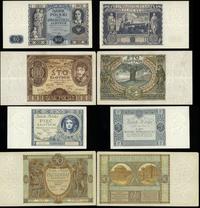Polska, zestaw 4 banknotów, 1929–1936
