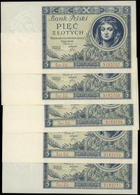 Polska, zestaw 11 banknotów, 1930–1936