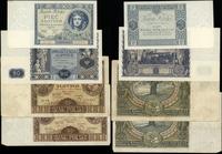Polska, zestaw 4 banknotów, 1930–1936