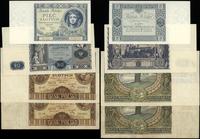 Polska, zestaw 4 banknotów, 1930–1936