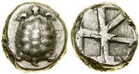 stater (po 404 pne), Aw: Żółw morski, Rw: Kwadra