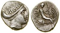 tetrobol (III–II w. pne), Aw: Głowa nimfy w diad