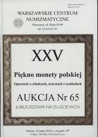 literatura numizmatyczna, Katalog aukcyjny 65. aukcji WCN: Witold Garbaczewski – Piękno monety polsk..