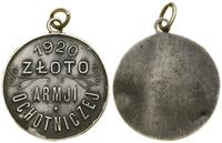 odznaka pamiątkowa 1920, Warszawa, 1920 / ZŁOTO 