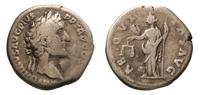 denar 141-143, Rzym, na rewersie stojąca Aequita