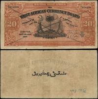 Brytyjska Afryka Zachodnia, 20 szylingów, 30.03.1918